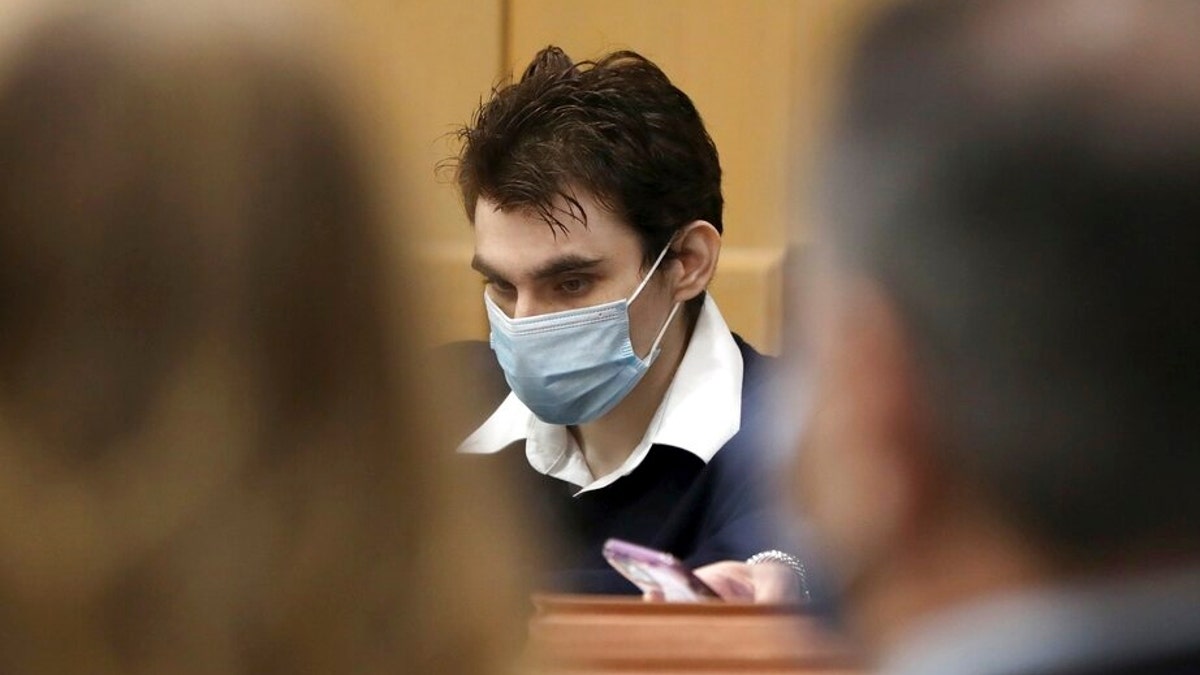 Parkland school shooter Nikolas Cruz is shown at the defense table at the Broward County Courthouse in Fort Lauderdale, Fla., on Monday, Oct. 4, 2021. 