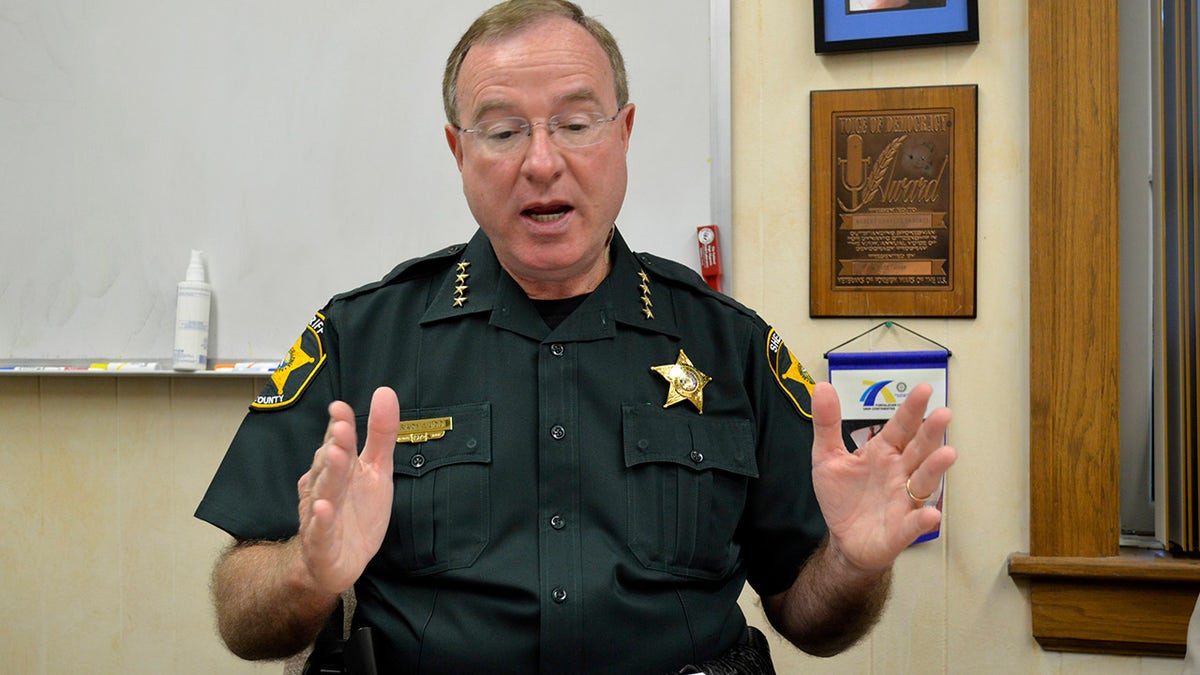 Polk County Sheriff Grady Judd speaks in Tallahassee, Florida, June 11, 2014.