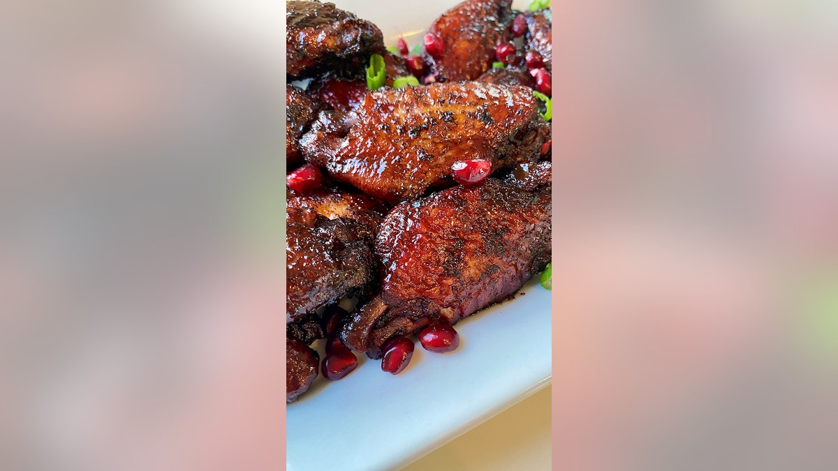 Rania Batayneh, MPH, author of the book, The One One One Diet, shared her Pomegranate Glazed Chicken Wings recipe with Fox News.