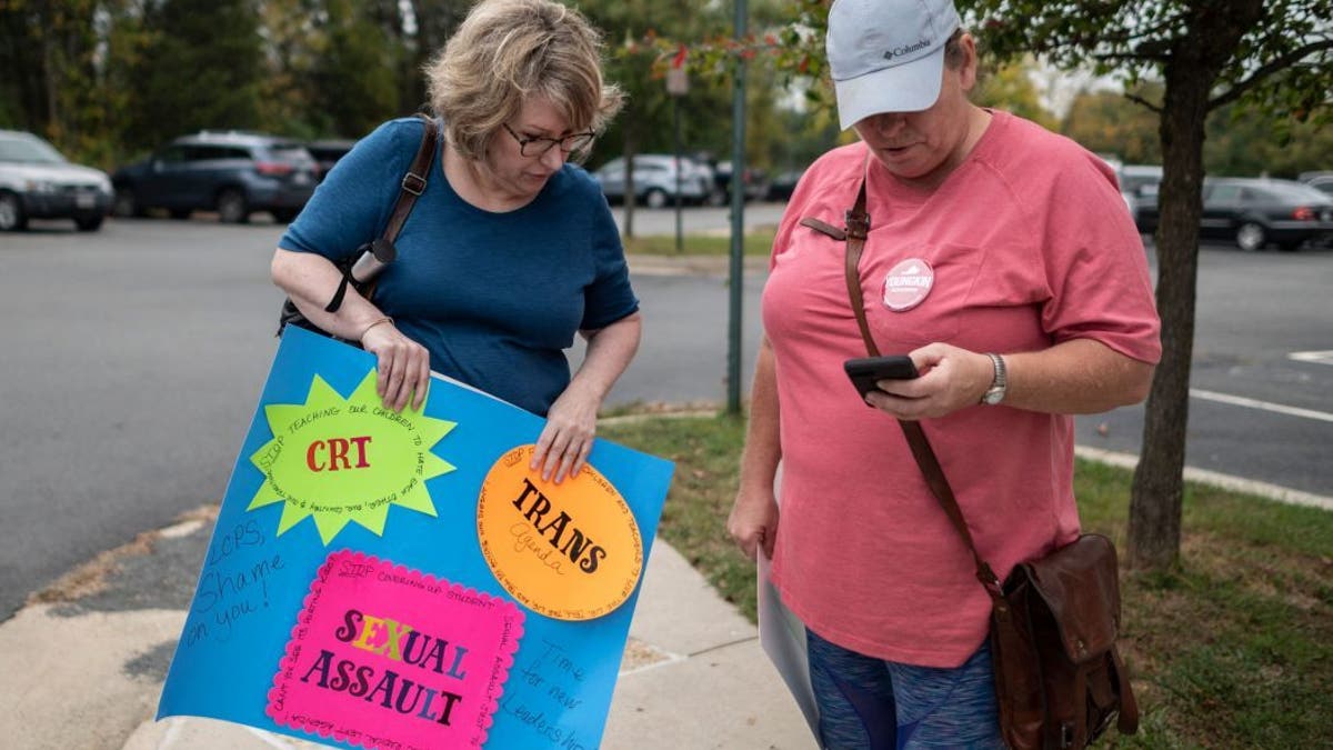 School board protestors