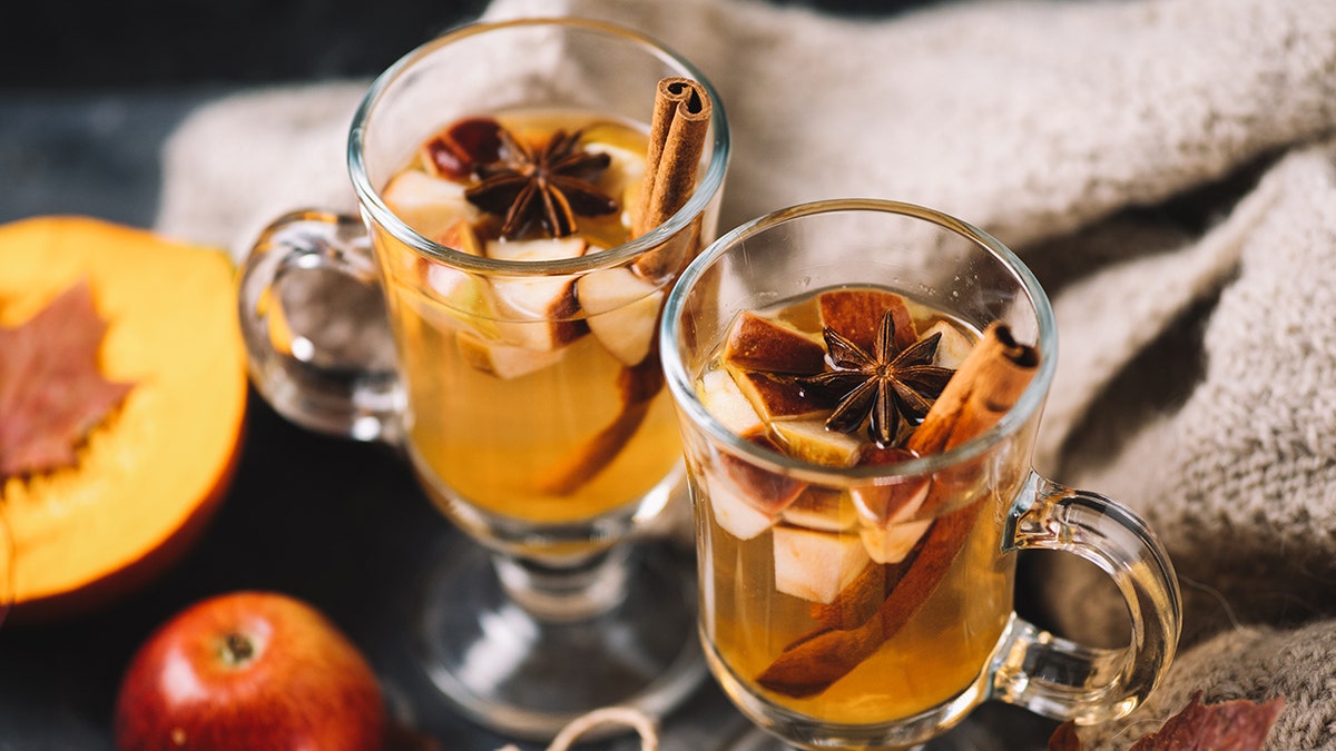 The secret ingredient for this pumpkin spice sangria made with champagne is Skinny Mixes Pumpkin Spice Skinny Syrup. (Amanda Kohl)