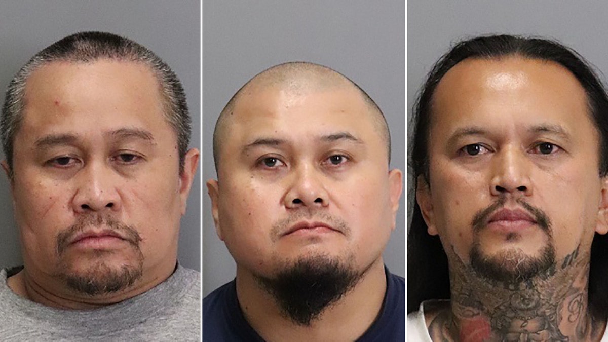 Eutropio Dagayray, 47, Francis Dagayray, 45, and Gilbert Meriales, 45, were all arrested and booked into the Santa Clara County Jail.