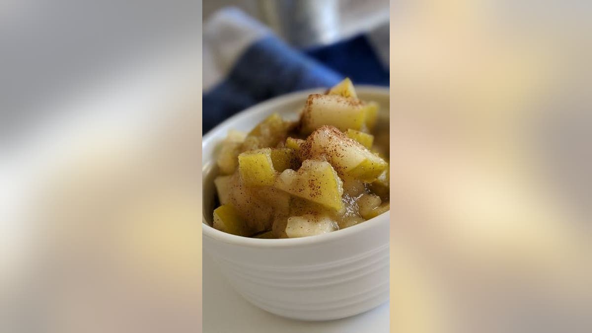Have a good for you Thanksgiving dessert with KeyVion Miller's stewed apple-cinnamon concoction. Check out the full recipe on The Miller's Kitchen.