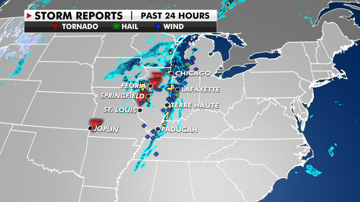 Tornadoes over the Central U.S.