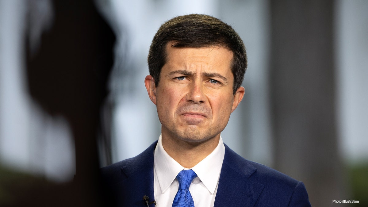 Transportation Secretary Pete Buttigieg during interview in Washington, D.C.