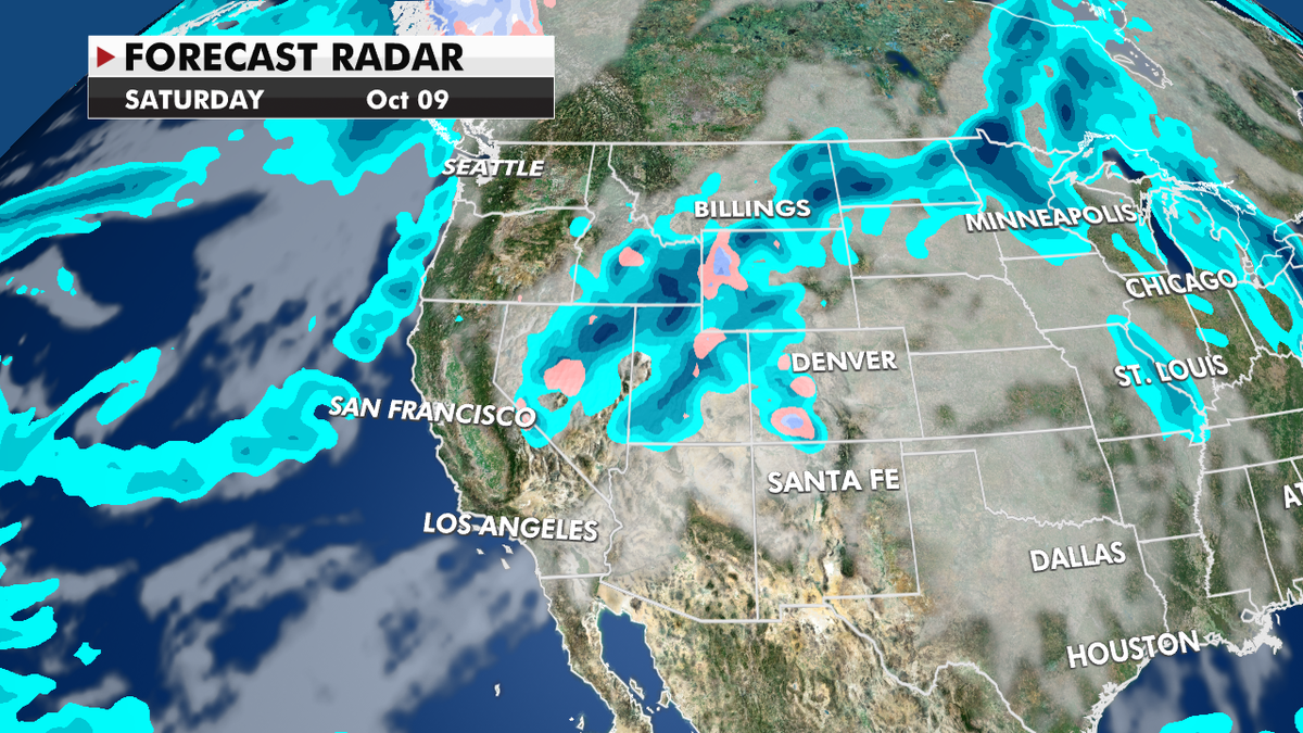 Forecast radar for the western U.S.