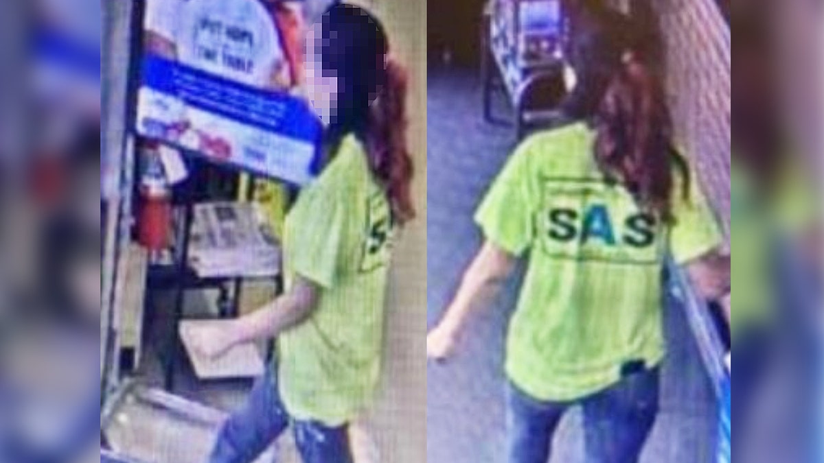 A woman "appeared to be in distress" when she walked into a Food Lion and handed a cashier a note saying that a man "was going to hurt her."