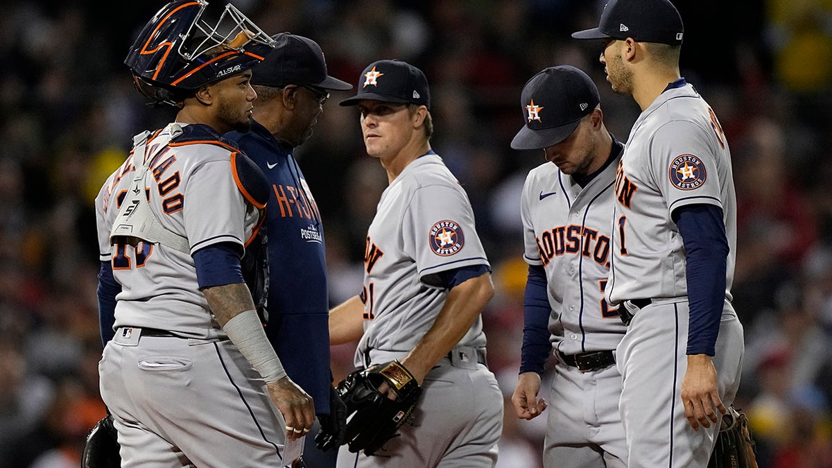 ZACK GREINKE WORLD SERIES HIT!! Astros' pitcher smacks single in World  Series Game 4! 