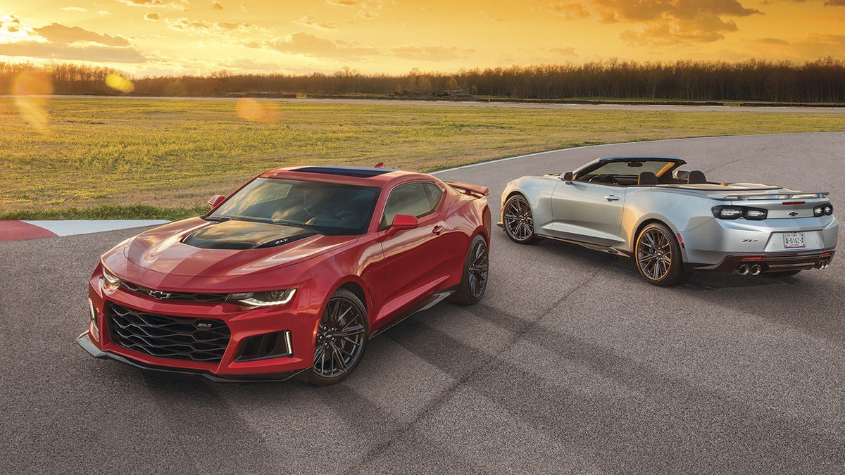 Along with the Mustang, the Chevrolet Camaro is available as a coupe or convertible.
