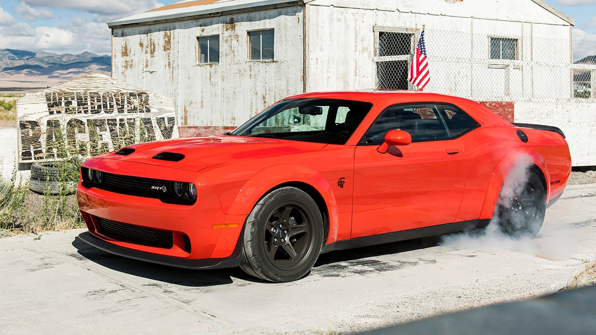 The top of the line 2021 Dodge Challenger SRT Super Stock: has an 807 hp supercharged V8.