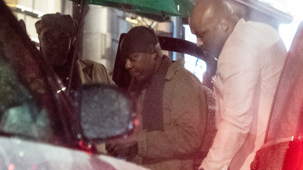 Comedian Dave Chappelle is spotted making a low key visit to Annabel's night club in London.