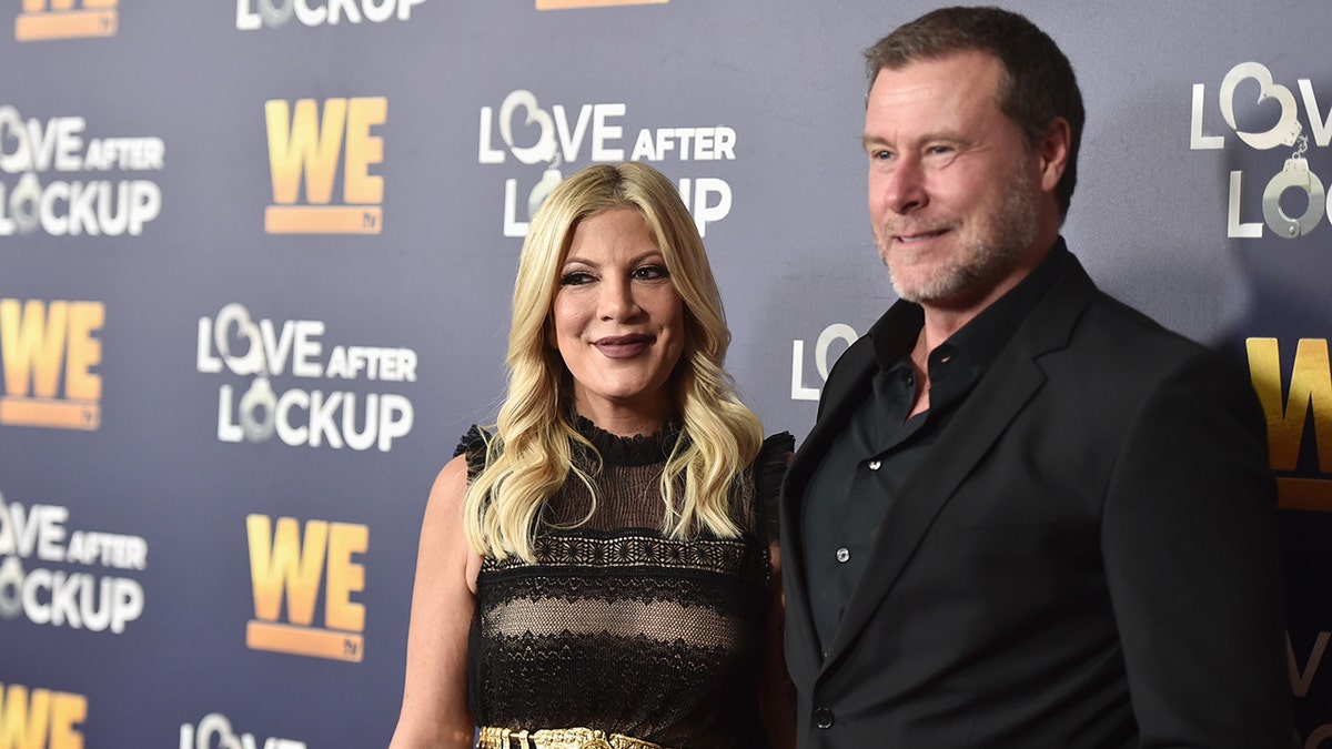  Tori Spelling and Dean McDermott attend as WE tv celebrates the return of "Love After Lockup" with the panel "Real Love: Relationship Reality TV's Past, Present &amp; Future" at The Paley Center for Media in December 2018 in Beverly Hills, California. 