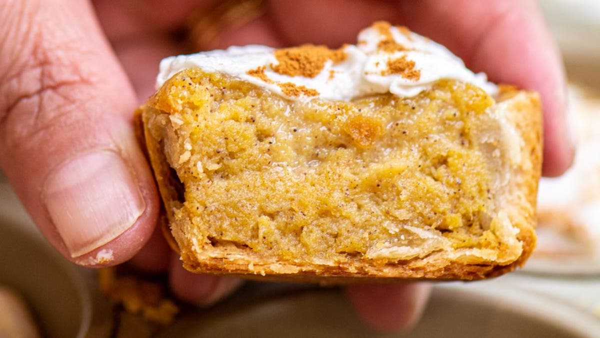 Put a twist on pumpkin pie with these bite-sized desserts crafted by Jason Collins of Kitchen Laughter.