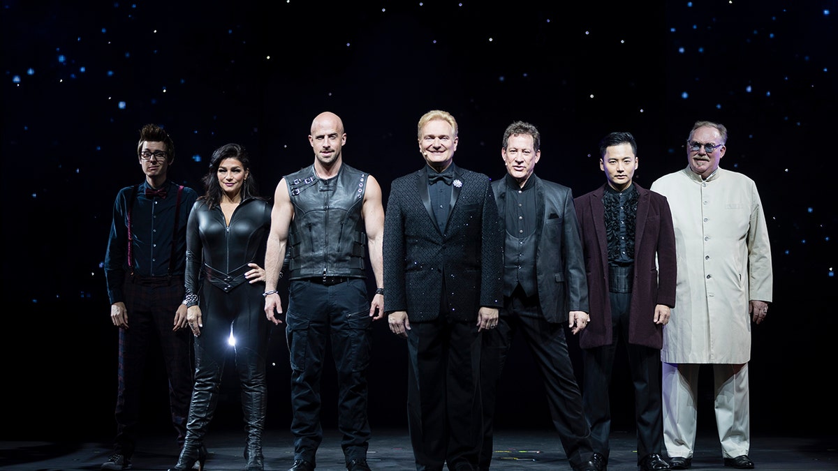 Mark Kalin, Jinger Leigh, Jeff Robson, Kevin James, Johnathon Goodwin and An Ha Lim are pictured during a media call for ‘The Illusionists: Direct From Broadway’ at Sydney Opera House on December 19, 2018 in Sydney, Australia. 