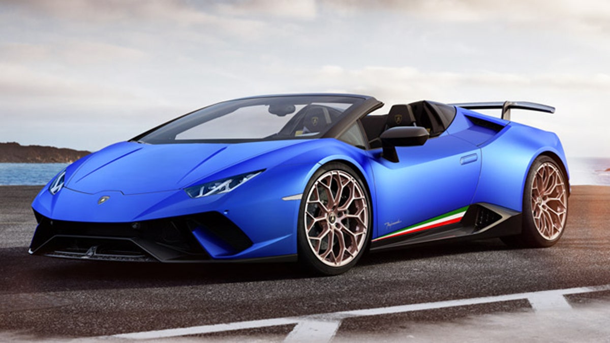 The Lamborghini Huracan Performante Spyder costs approximately $300,000.