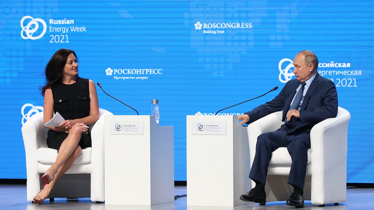 Russian state TV hosts insisted Hadley Gamble interviewing Russian President Vladimir Putin. 