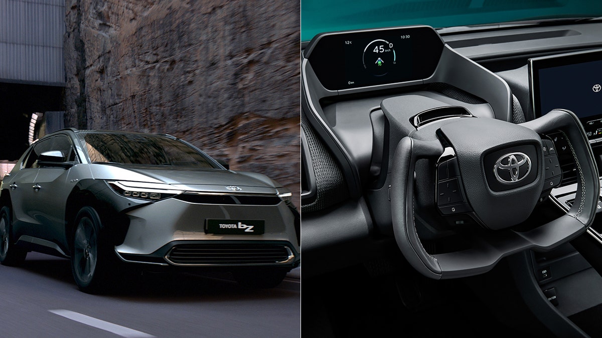 The Toyota bZ4X will be offered with an optional yoke-style interface that uses steer-by-wire technology.