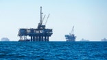 Oil rigs in the ocean