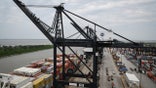 a gantry crane stands at the Port of Houston Bayport Container Terminal in Pasadena, Texas, U.S., on Friday, April 12, 2019. The U.S. Census is scheduled to release trade balance figures on April 17. Photographer: Loren Elliott/Bloomberg via Getty Images