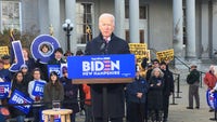 Joe Biden holds rally ahead of NH primary