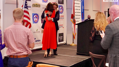 Florida first lady Casey DeSantis makes surprise first public appearance since breast cancer diagnosis
