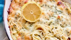 Lemon chicken spaghetti with creamy alfredo sauce: Try the recipe