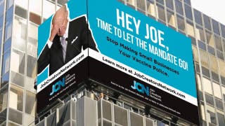 'Hey Joe, time to let the mandate go': Times Square billboard roasts Biden