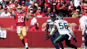 49ers' Jimmy Garoppolo leaves with calf injury, Trey Lance takes over at quarterback