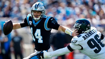 Hurts runs for 2 TDs, Eagles come back to top Panthers 21-18