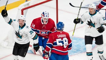Rookie Dahlen scores twice, Sharks blank Canadiens 5-0
