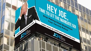 Times Square billboard hammers Biden over forced COVID jabs: 'Hey Joe, time to let the mandate go'