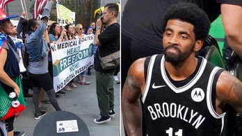NYC protesters who held 'freedom rally' at Times Square to march in support of Kyrie Irving