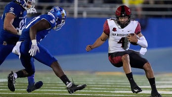 No. 24 San Diego St. outlasts San Jose St. 19-13 in 2 OTs