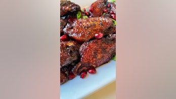 Pomegranate-glazed chicken wings for game day: Try the recipe