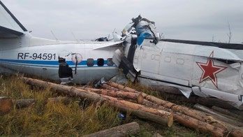 Russian plane carrying parachutists crashes, 16 killed
