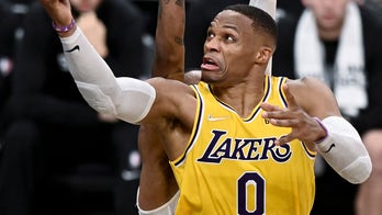 Davis, Westbrook lead Lakers by Spurs minus James, 125-121