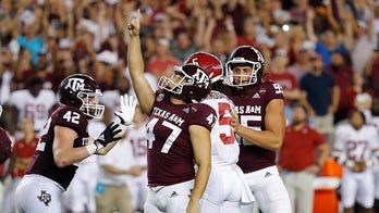 Texas A&M kicker Seth Small's family seen celebrating in heartwarming video after game-winning field goal