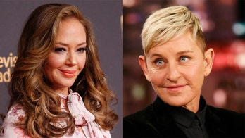 Leah Remini playfully slaps Ellen DeGeneres during awkward on-air chat