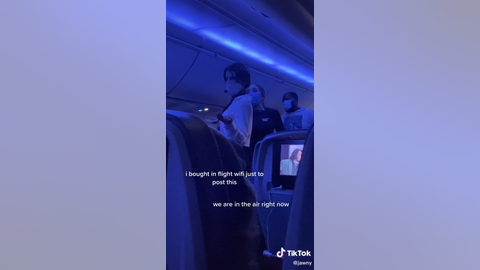 Airplane &lsquo;Karen&rsquo; uses microphone to rant about pandemic during midflight in viral video