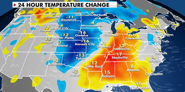 24-Hour temperature change