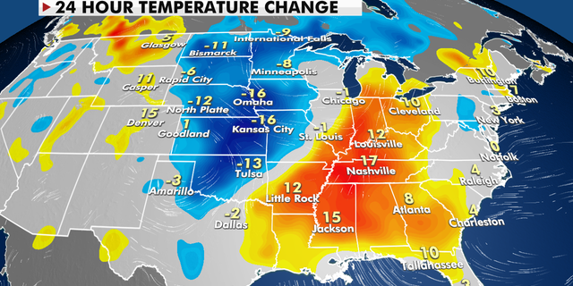 24-Hour temperature change