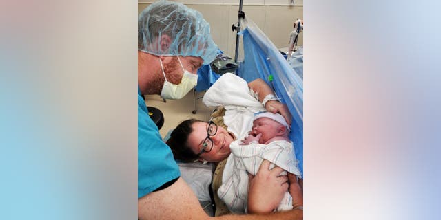 Cary and Tim Patonai welcomed their newborn son Finnley on Oct. 4, 2021. Finnley weighed an impressive 14.1 pounds.