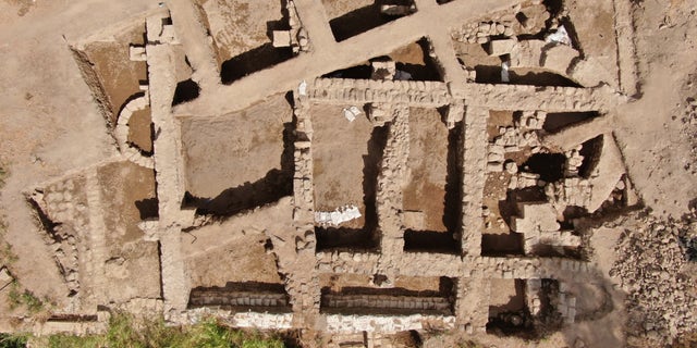 Aerial shot of el Araj excavations at the end of the 2021 season. Photo credit: Achiya Cohn Tavor.