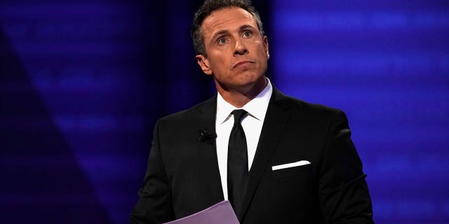 CNN's Chris Cuomo during a televised townhall with Democratic 2020 U.S. presidential candidate Senator Elizabeth Warren (D-MA) dedicated to LGBTQ issues in Los Angeles, California, U.S. October 10, 2019. REUTERS/Mike Blake