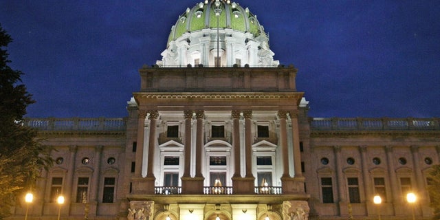 Pennsylvania State Capitol building in Harrisburg.