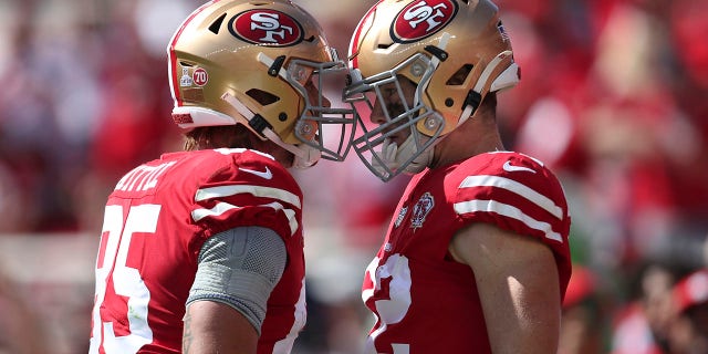 49ers jimmy garoppolo leaves with calf injury trey lance takes over at quarterback fox news