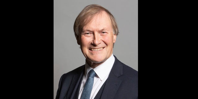 This is an undated photo issued by UK Parliament of Conservative Member of Parliament, David Amess. 