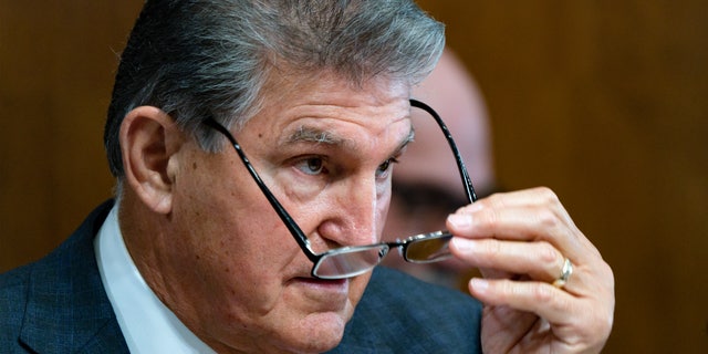 Oct. 19, 2021: Sen. Joe Manchin, D-W.Va., chairs a hearing of the Senate Energy and Natural Resources Committee, at the Capitol in Washington. (AP Photo/J. Scott Applewhite)