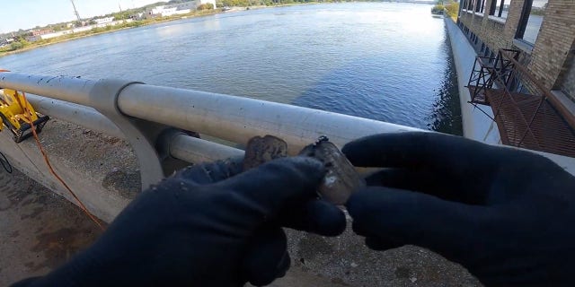 During a recent magnet-fishing expedition off the Leonard Street bridge in Grand Rapids, however, Gross pulled out a set of World War 2 dog tags that belonged to a soldier named Clifford J. Voight.