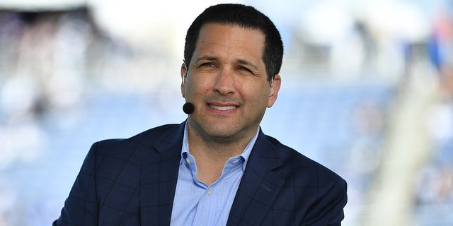 Adam Schefter from ESPN looks on during the 2020 NFL Pro Bowl at Camping World Stadium on January 26, 2020 in Orlando, Florida.
